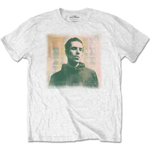 White Liam Gallagher Monochrome Official Tee T-Shirt Mens