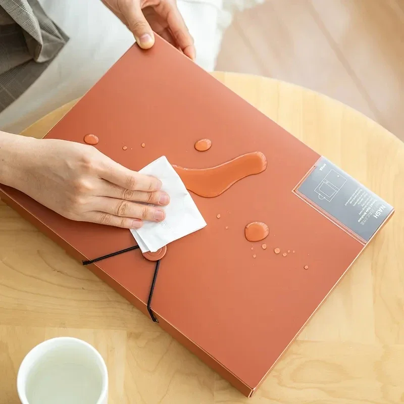 Storage Folders Large Capacity A4 File Storage Box Documents Waterproof Organizer Desktop Archive Organizer Folder with Buckle