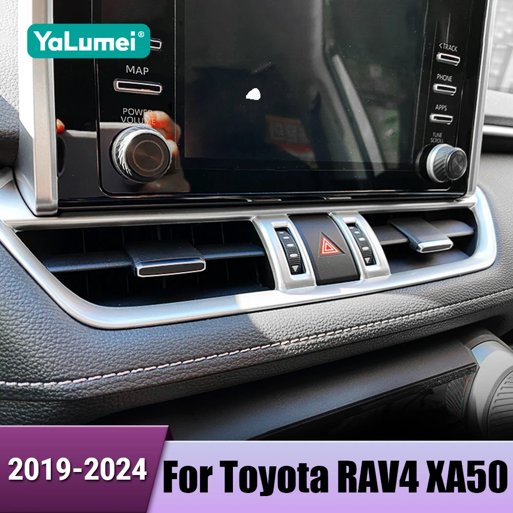 Für Toyota RAV4 XA50 2019 2020 2021 2022 2023 2024 Hybrid Auto Center Control Klimaanlage Air Outlet Rahmen Trim zubehör