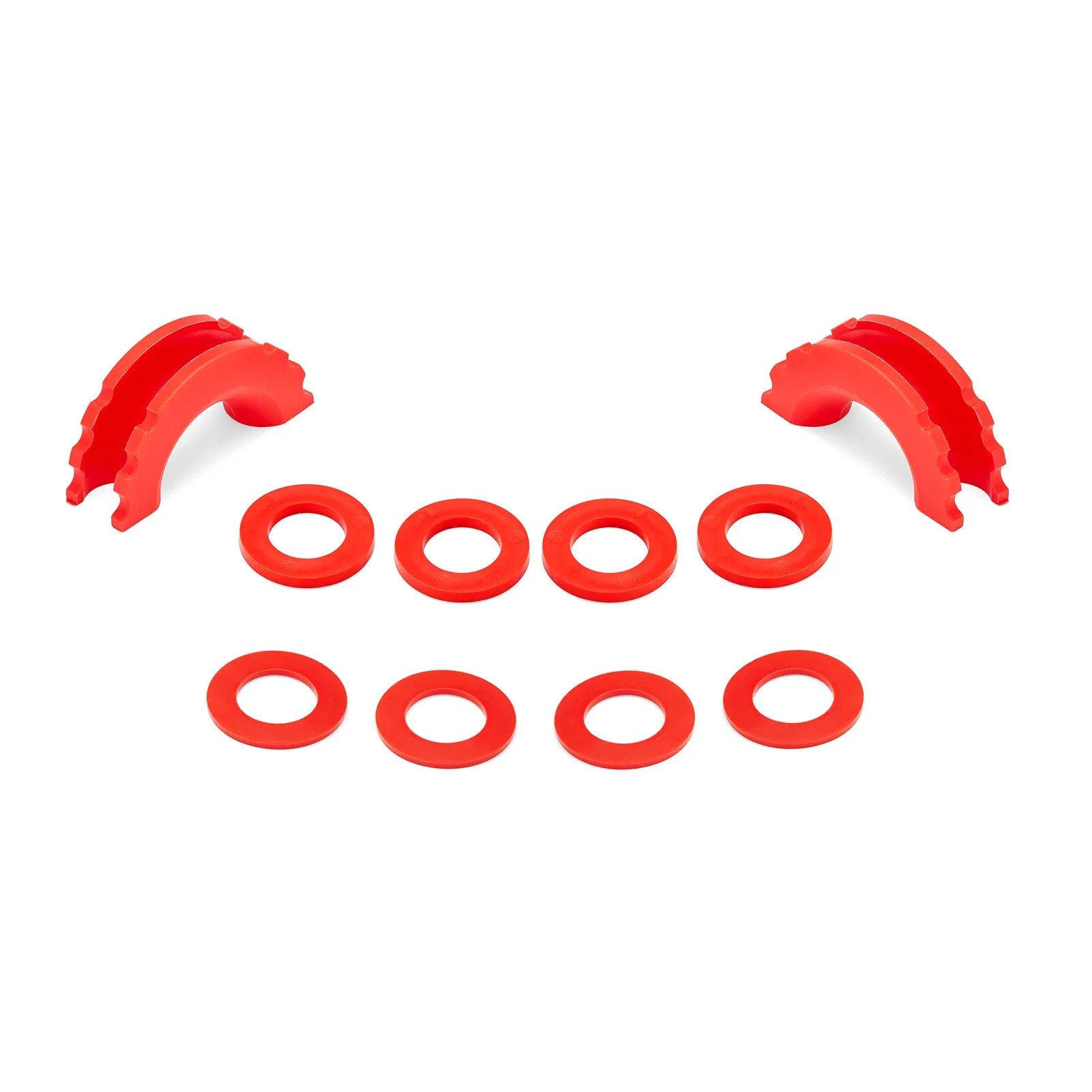 Black / Red D-Ring Shackle Silicone Isolator For 3/4