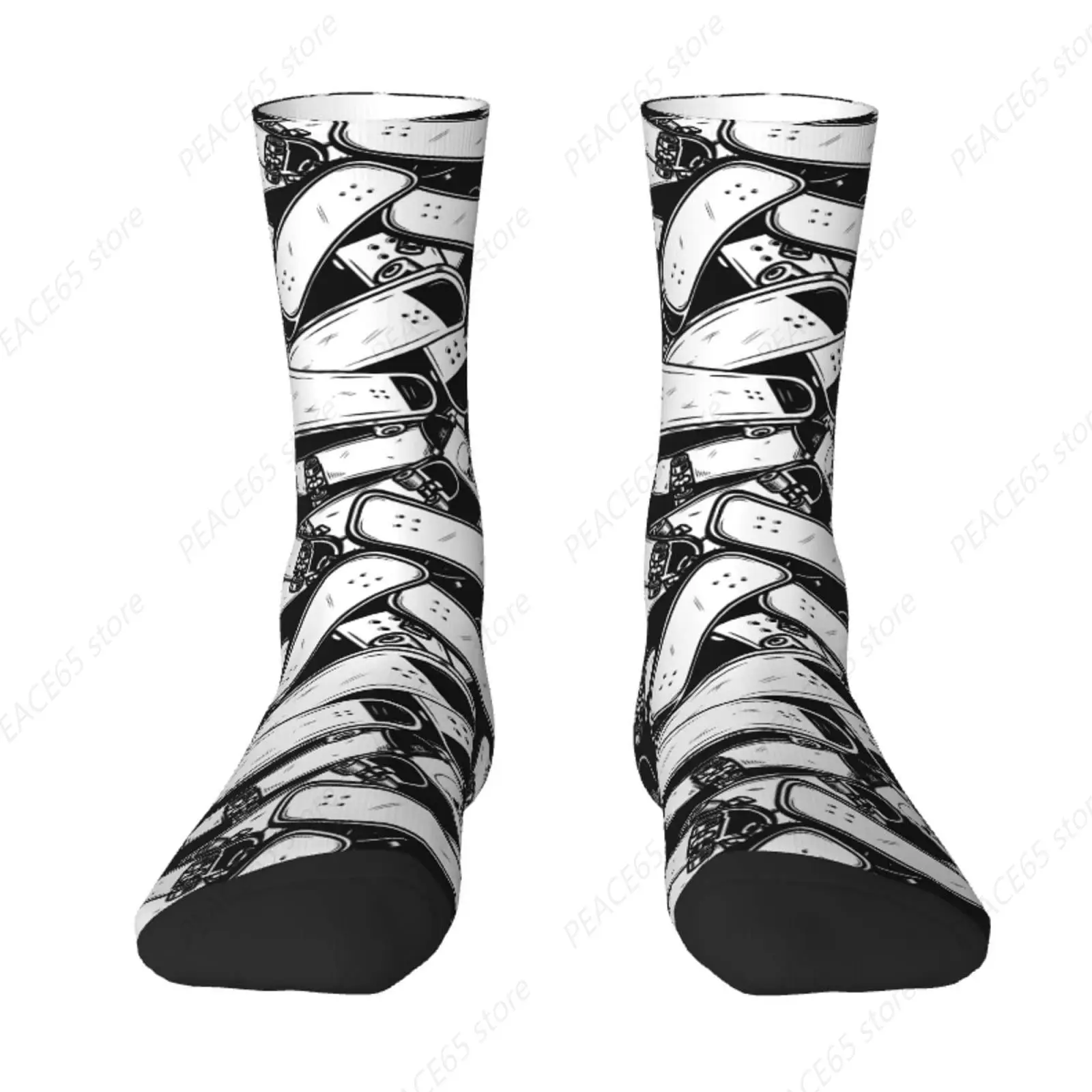 Skateboard Crew Socks Cool Socks Dress Socks Hippie Stockings Socks Gifts Novelty Socks