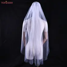 Long Golden Bridal Veil with Sequins #5