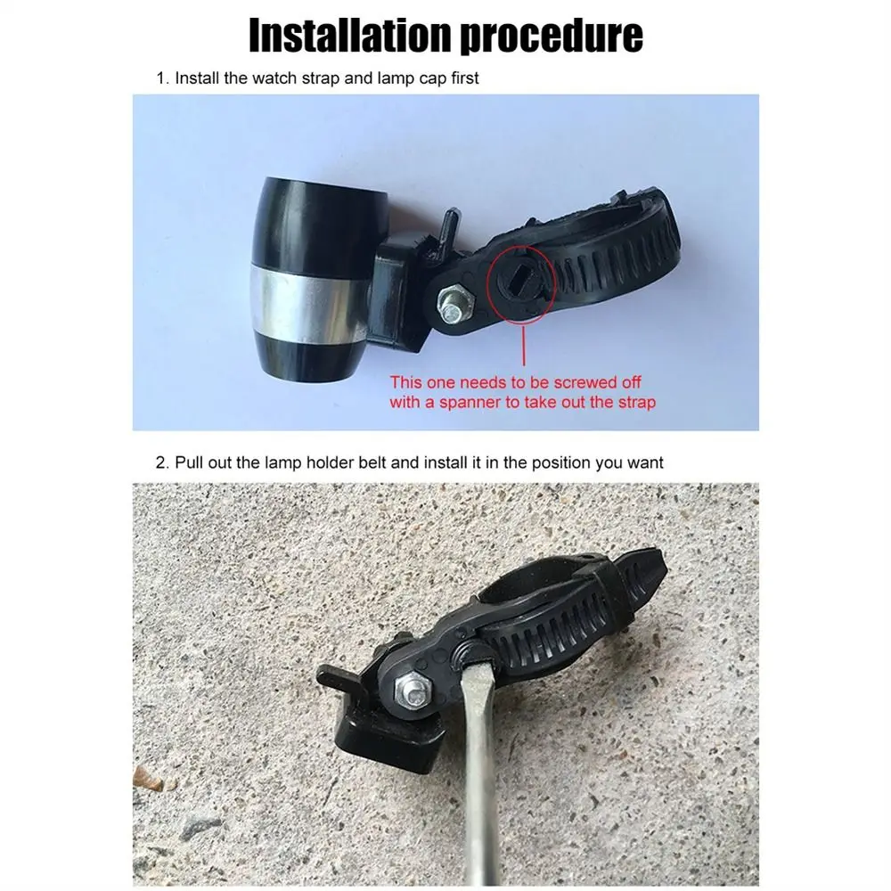 Part Front Fork Flashlight Warning Lamp Night Lamp Bicycle Head Light Bicycle Light Bike Handlebar Lantern Mountain Bike Light