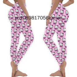 2024 New Fashion Hello Kitty Women Leggings Women Sports Pants Ladies Mickey Gym Pants Female Casual Pants