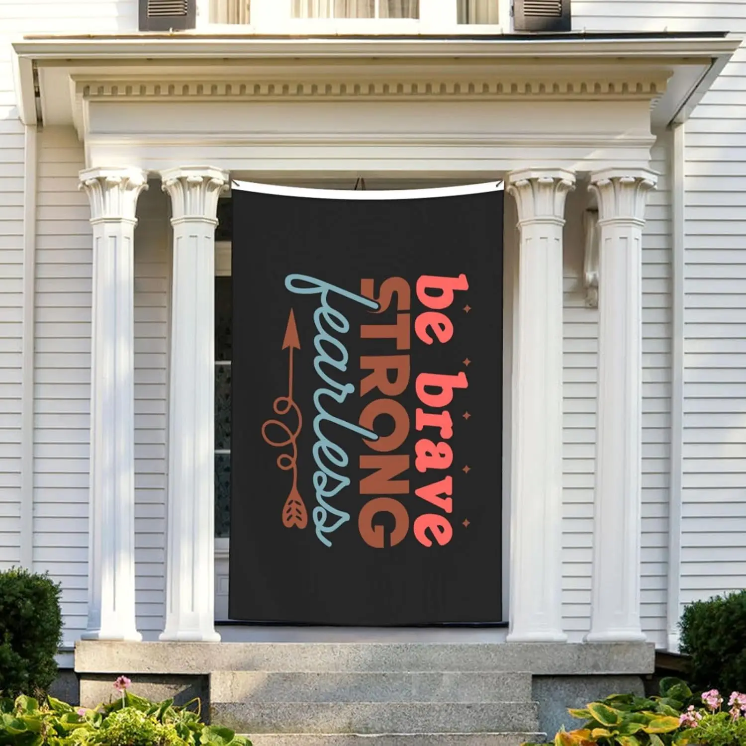 Flagnshow 100% Polyester Be Brave Strong Fearless Mental Health Flags