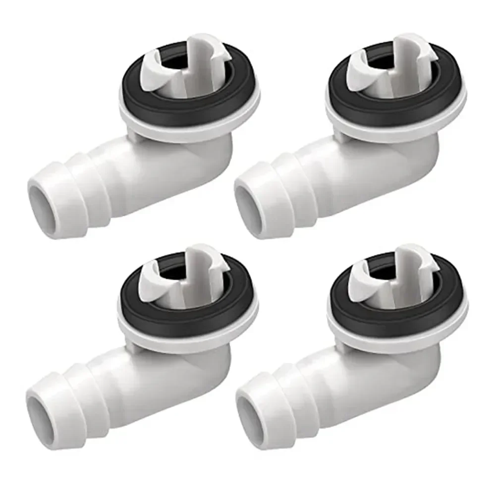 

Air Conditioner Drain Connector 4pcs 3/5 Inch Air Conditioner Drain Hose Fitting 15mm Air Conditioner External Unit Drain Nozzle