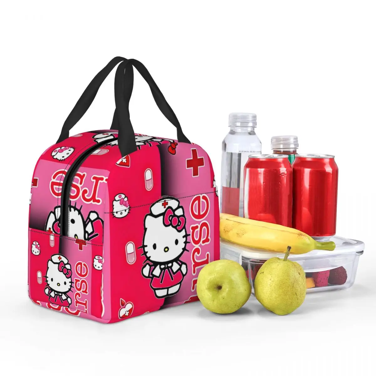 Suitable Food Pouch Hello Kitty Art Aluminum Foil Insulation Sanrio Children\'s School Lunch Boxes High School