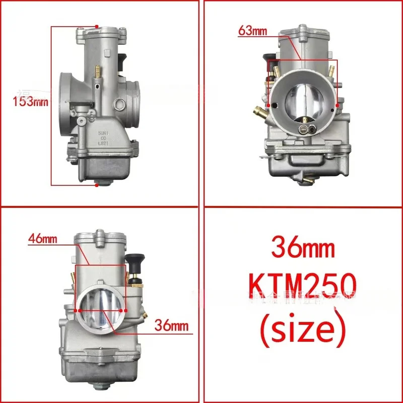 Replacement Mikuni 38mm TMX TX Carburetor For KTM250 CR250, OEM 1C3-14301-51 2 Stroke Dirt Bike Spare Parts