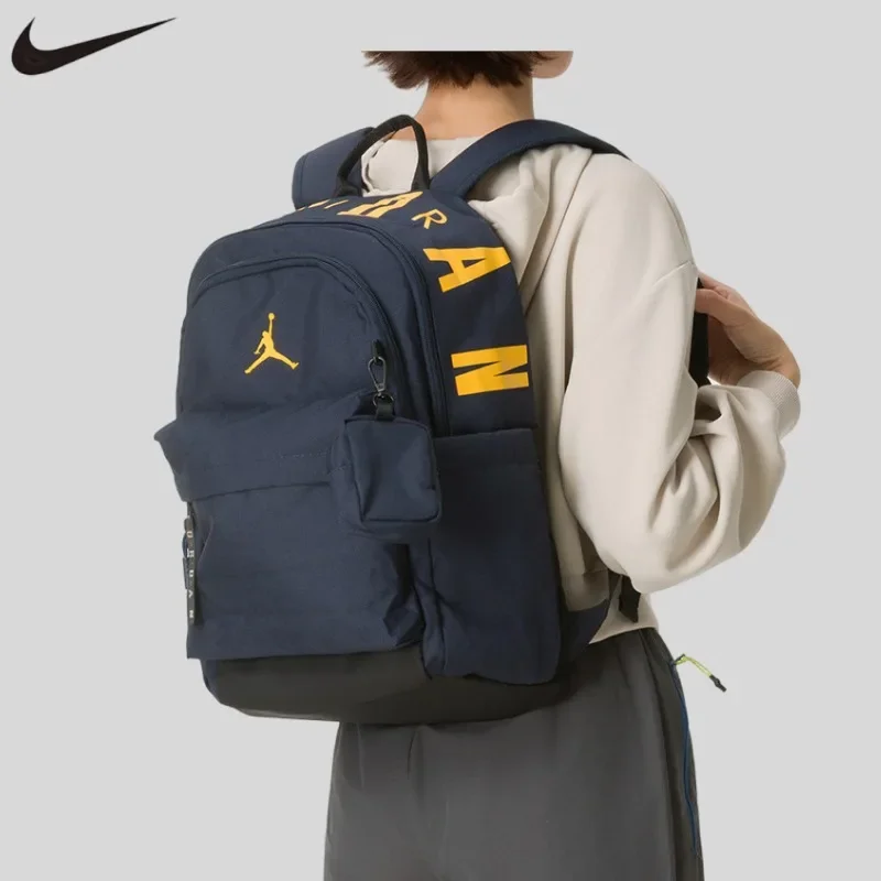 NIKE Nike Backpack Men's Bag Women's Backpack 26 New Large Capacity Travel Bag Sports Bag JD2643101AD-004