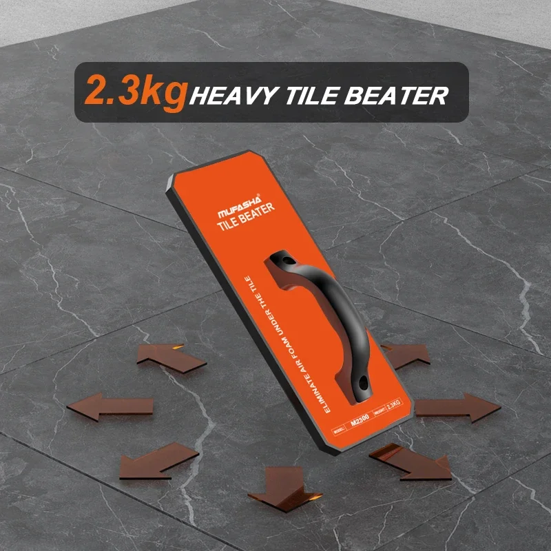 

for MUFASHA manual tile patting beater Block rubber board vibrating tilt wall floor paving tool hand bricklayer trowel
