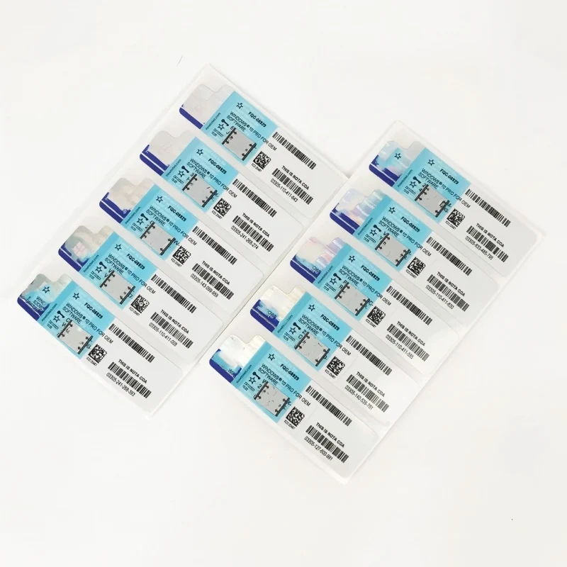 Para Win 10 Pro COA Llave genuina con función de protección de datos, totalmente aplicable, activación rápida, valididad de por vida