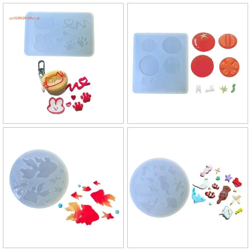 Multipurpose Silicone Mold Set Home Accessory for Making Chocolate Candy and Cake Decorations Sturdy and Flexible