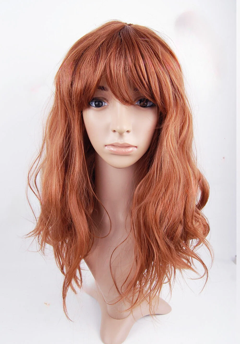 

Auburn Mix Medium Length Wavy Wig