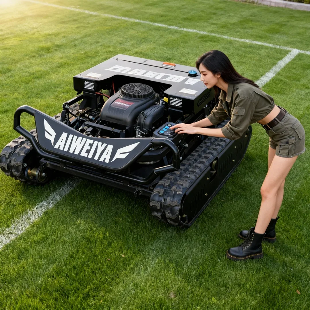 

Customized CE/EPA Certified Tank High Horsepower Engine Wireless Remote Control Lawn Mower Online Beauty Customer Service