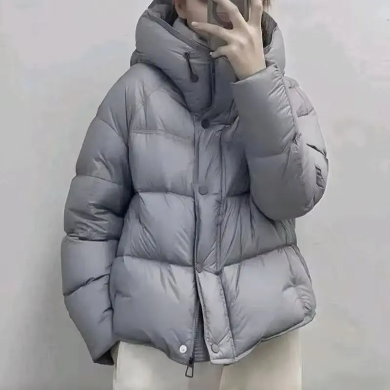 

Fashion Down Jacket Women's Parkas New Winter Hooded Bread Clothes Coat Female Short Thick Warm Cotton Padded Outwear Ladies Top