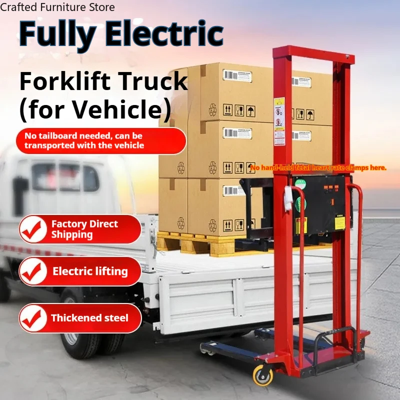 Electric Portable Forklift Truck Automatic Up-and-down Forklift Truck Device Commercial Furniture Carrello Elevatore ZY60CC