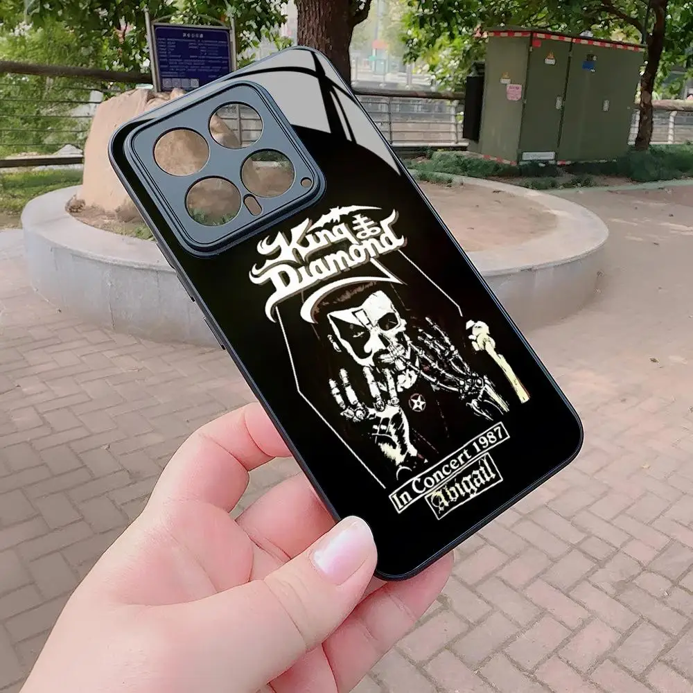 King Diamond Cd Cvr retrato Fatal Mercyful Fate funda de teléfono para Xiaomi Redmi Note 13 12 11 10 13c 9t 12s 11s 12c Pro cubierta de vidrio