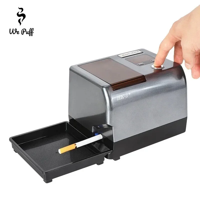 HK-3+ Electric Cigarette Injector Machine 6.5/8MM Full Automatic Roller Wrapping Maker with Tobacco Tray Smoking Accessories