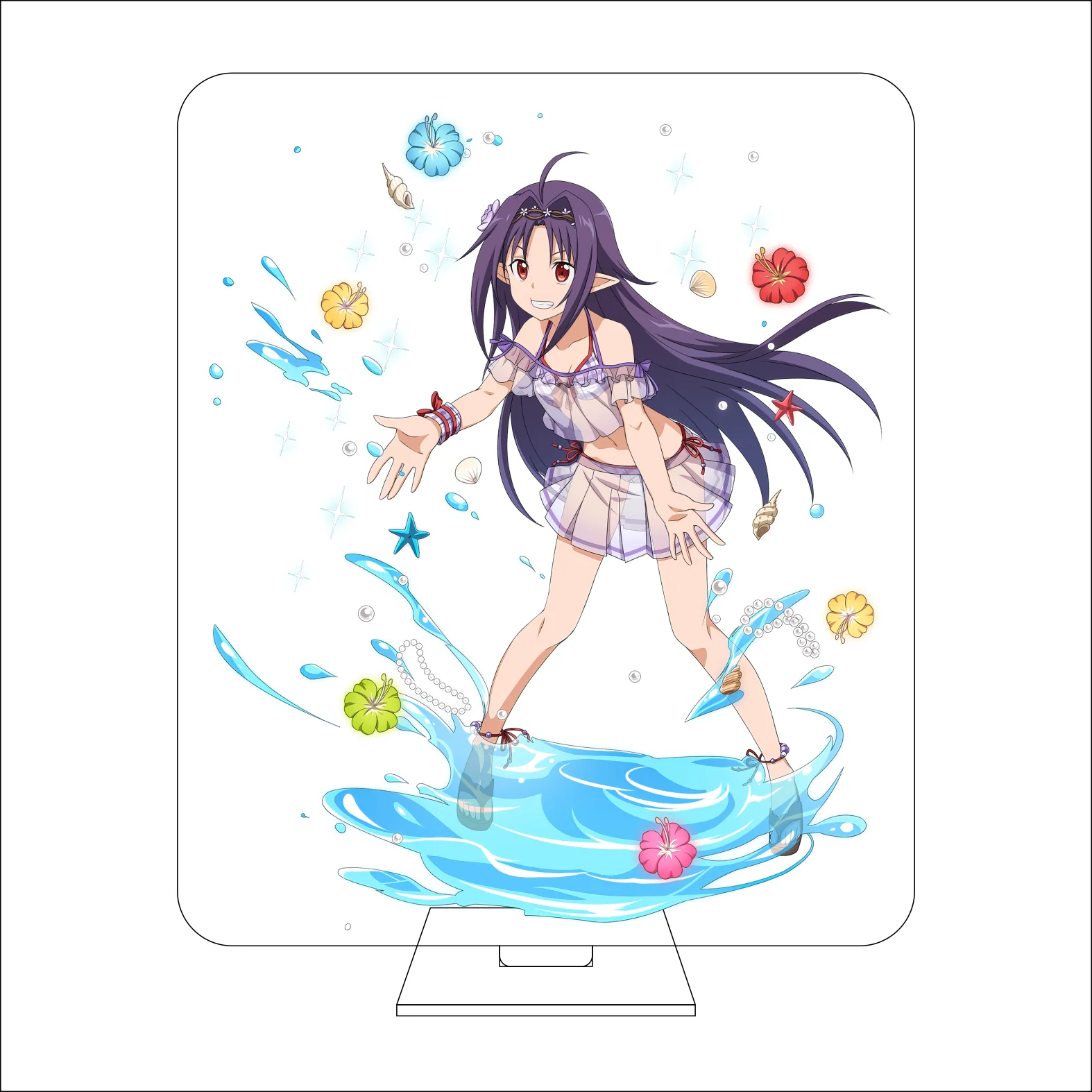 16CM Anime Sword Art Online Cosplay Acrylic Figure Stand Plate Yui Yūki Asuna Ornaments Gifts view 5