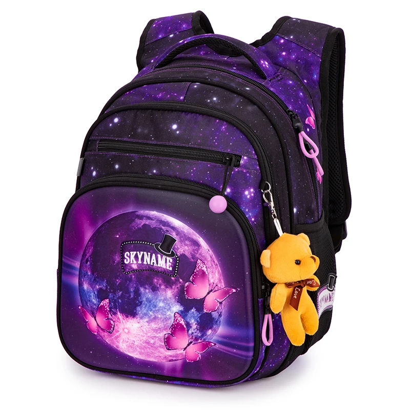 New School Bag for Girls Children Orthopedic Backpack Kids Cartoon Unicorn Waterproof School Backpacks Primary 1-3-4 Grade