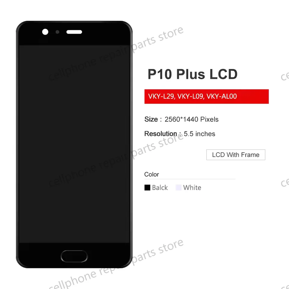5.5'' Display For Huawei P10 Plus LCD Touch Screen Digitizer Replacement For Huawei P10Plus VKY-L09 VKY-L29 LCD Display