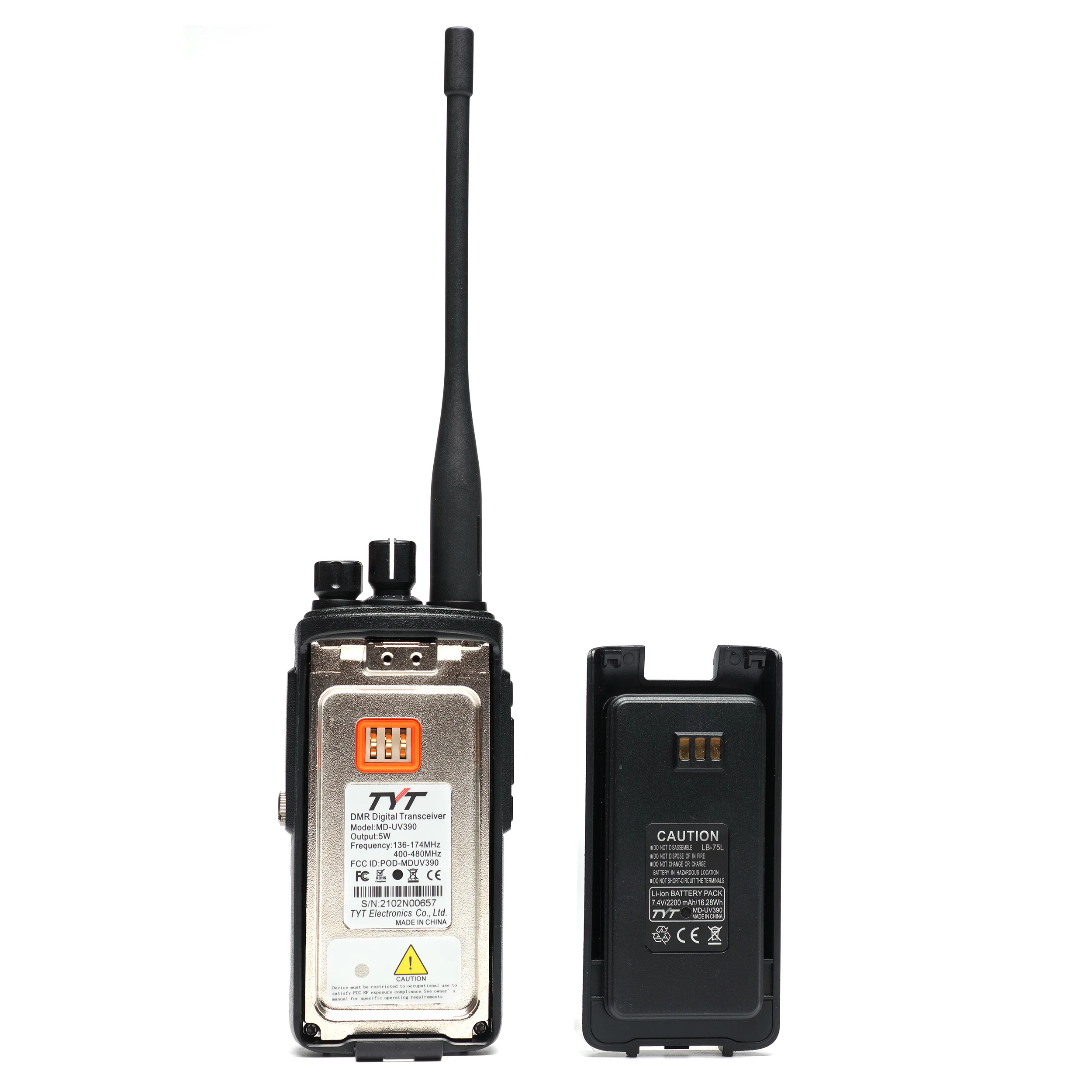 Tyt novo MD-UV390 5/10w ip67impermeável uhf vhf banda dupla 3000ch dmr criptografia gps rádio portátil rádio móvel digital