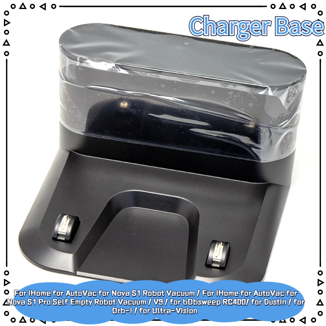 Base de Carga para Aspiradora Robótica con Autovaciado iHome AutoVac Nova S1 Pro / V9 / BObsweep RC400 / Dustin