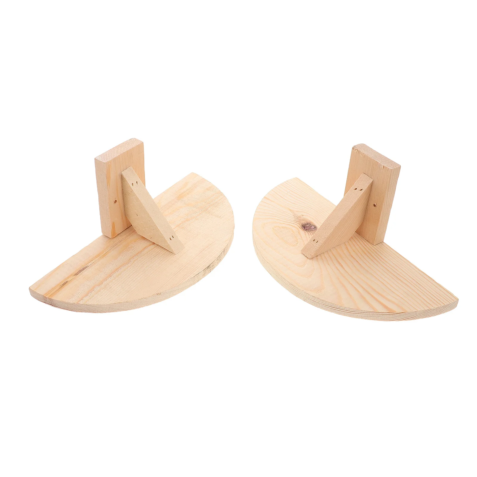 

2Pcs Wood Pigeon Perch Natural Durable Bird Rest Stand Small Bird Perches Cage Platform Parrot Supplies Wood Platform