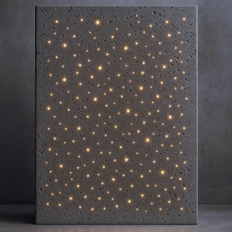 Translucent concrete decorative board Prefabricated translucent concrete decorative board