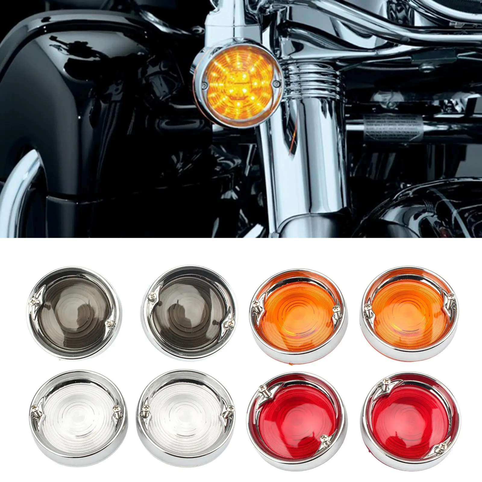 2 Pieces Motorcycle Covers Bezel for 1986 - The Latter Touring