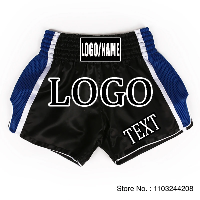 Muay Thai Shorts Custom Gym Kickboxing Cage Fighting Pants Men Women Child Boxing Shorts Personalized Logo Martial Arts Clothing