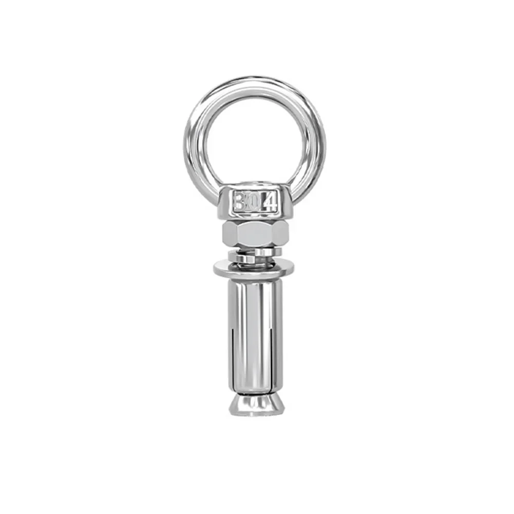 Premium-Wandexpansionsbolzen aus Edelstahl 304 mit Ringen und Ösenschrauben für langlebige Verankerung, 50 150 mm Länge