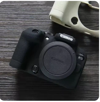 Untuk Canon EOS R10 R50 R100 cangkang pelindung baru kualitas tinggi antiselip kulit silikon penutup pelindung tas kamera DSLR