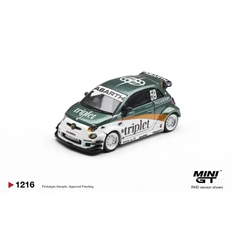 MINIGT 1:64 Abarth 595 LB-WORKS TY Edition TY Ford Mustang GTD America 250 USA Exclusive Alloy Die Cast Car Model Collection