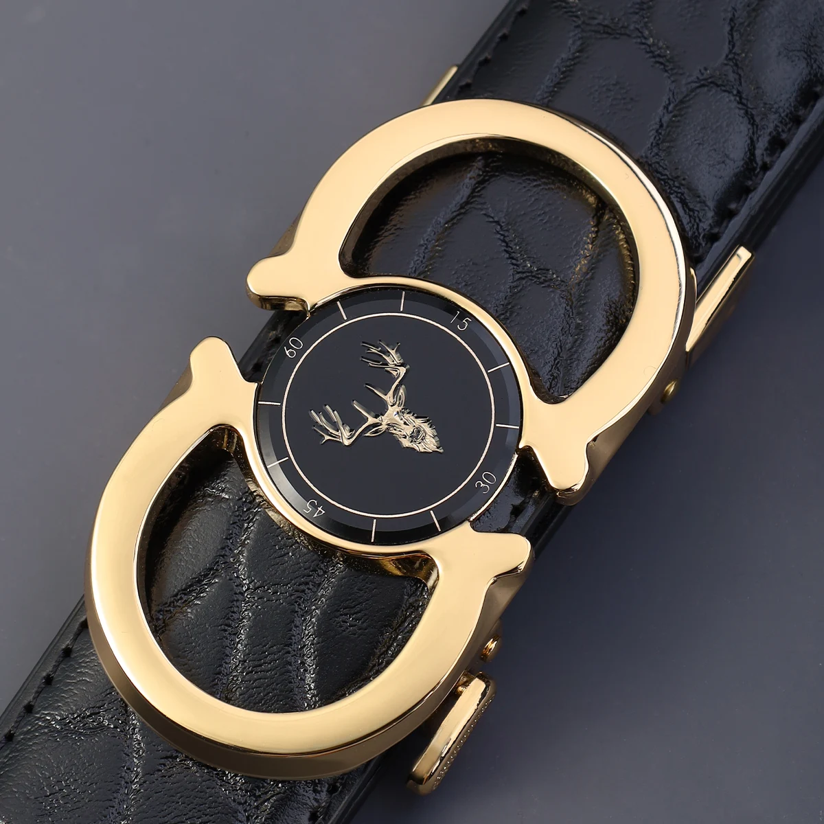 Men's Automatic Buckle Belt -  - огляд і ціна Men Formal Wear With Jeans
