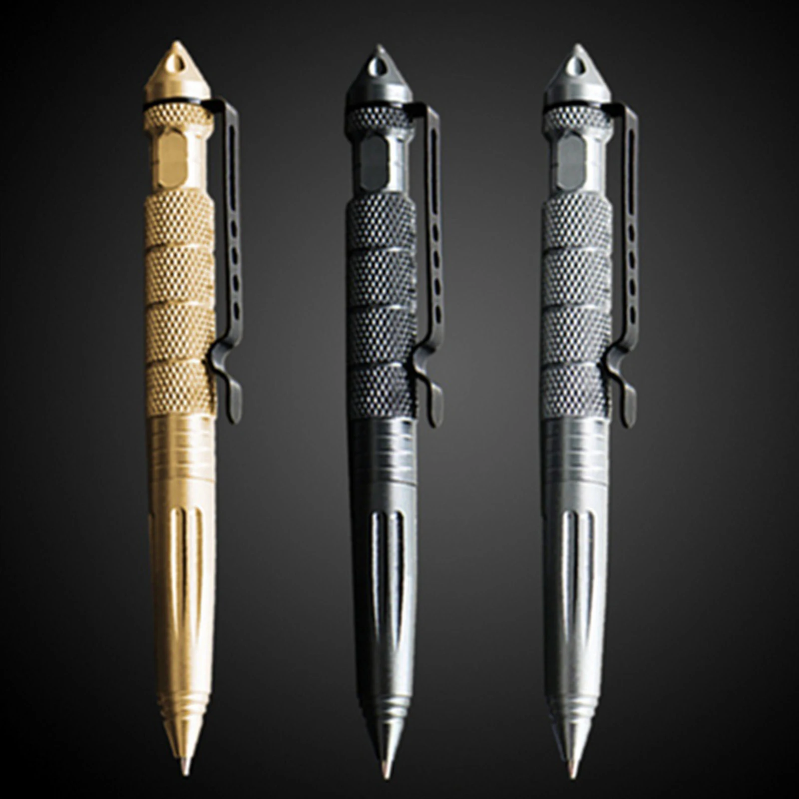 

Metal Military Tactical Pen Self Defense Pen for School Student Office Survival Emergency Glass Breaker EDC Supplies Outdoor