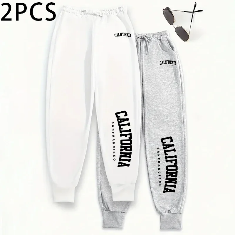 

Комплект из двух предметов, женские джоггеры, мягкие дышащие 2300, осень-зима, однотонные повседневные спортивные штаны, удобные теплые брюки для дома и улицы