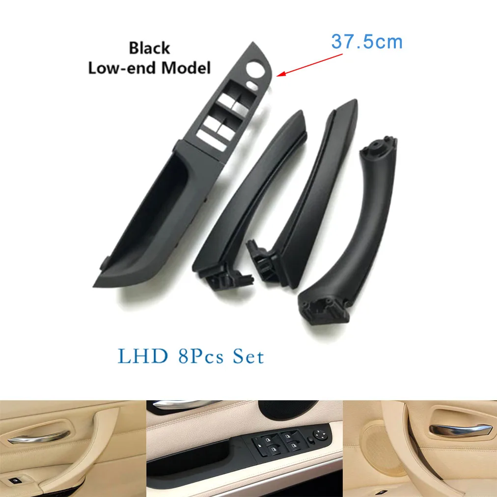 

Fit For BMW 3 Series E90 E91 05-12 8PCS Inner Door Pull Handle&Cover LHD (L:37.5cm)