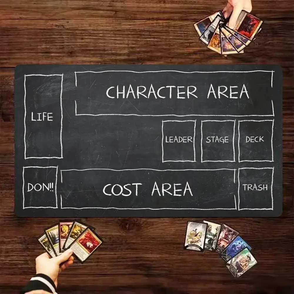 Blackboard Style MTG&TCG Tabletop Game Play Mat Magic Party Playmat Durable Rubber for Games 35X60cm Mouse Pad Offices Desk Mats