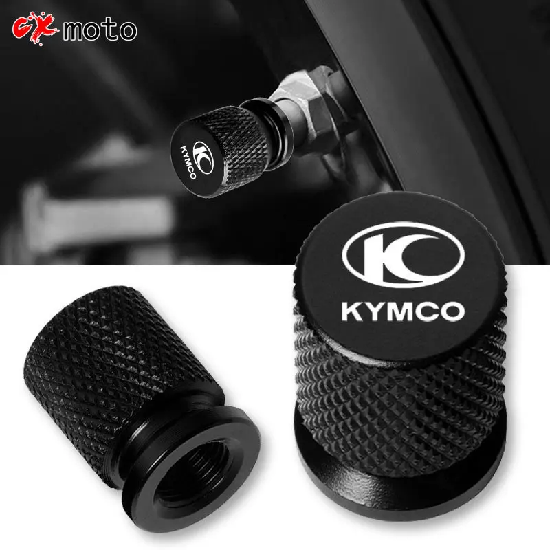 

For KYMCO Xciting 250 300 400 AK550 CT250 CT300 S400 DOWNTOWN Motorcycle Tire Valve Air Port Stem Cover Cap Plug CNC Accessories