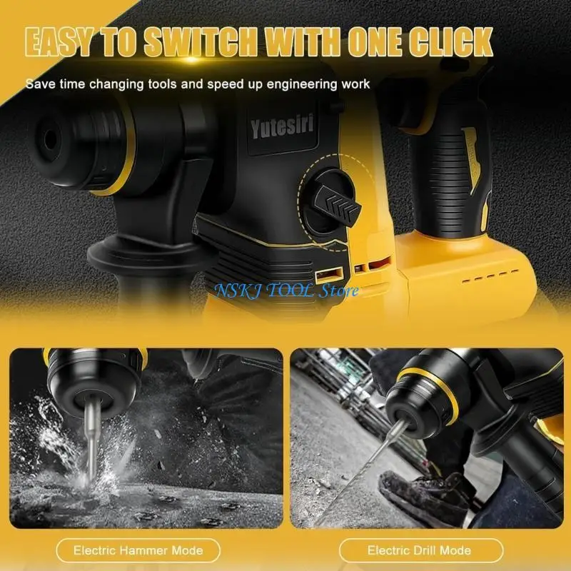 L8rc bürstenlesses elektrische Rotarys Hammer Beton schnurloser Perkussion Bohrmaschine Tool