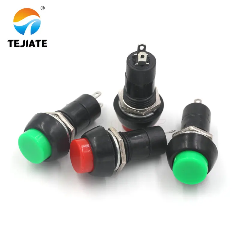 Push button switch PBS-11 straight key with lock self-locking/non-locking self-reset button power switch opening 12MM