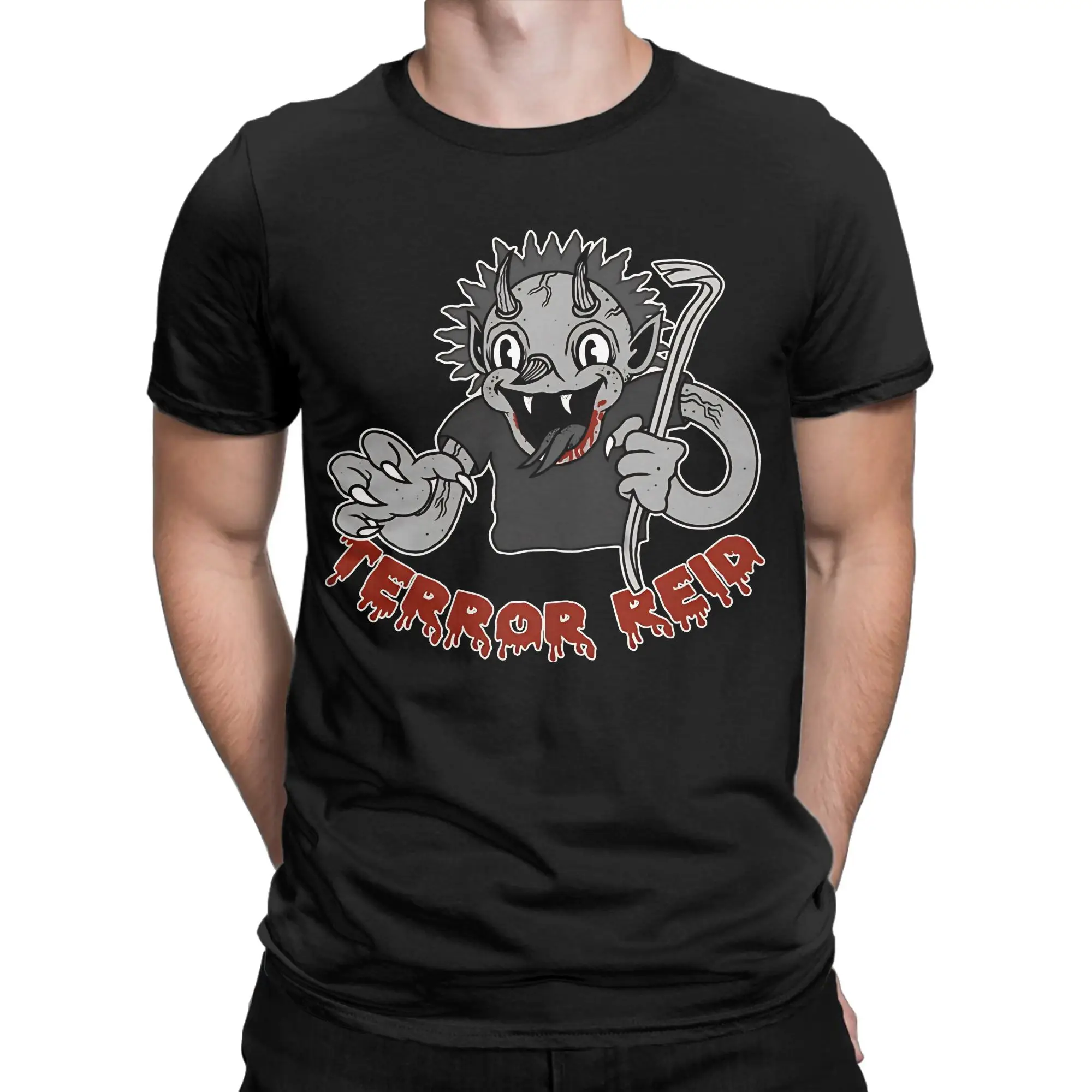 Retro Design Novelty 100% Cotton T-Shirt T-Terror Reid Tees Tops For Men