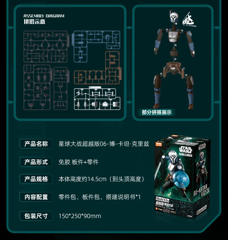 Blokees Star Wars Actionfigur, Darth Vader, Dark Trooper, Anime-Actionfigur, Sammlerstück, Spielzeugmodell, ideal als Geschenk. – Detail 8