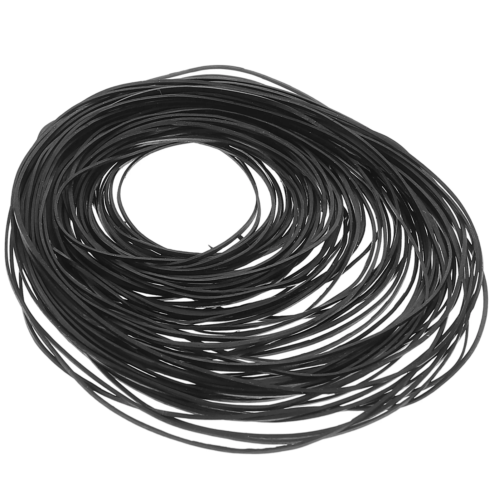 

60pcs Cassette Recorder Belts Rubber Bands for Maintenance 0 5mm Square Folded 40 100mm Durable-Compatible Cassette Player