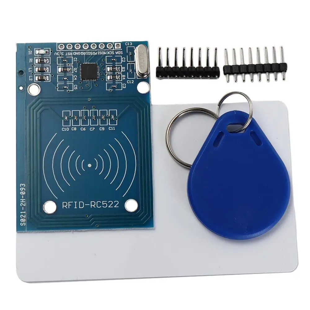 A Complete Set RC522 RFID Wireless Module Rectangle 40mm(1.57in)×60mm(2.36in) MFRC-522 Antenna RFID Module MFRC-522 Board