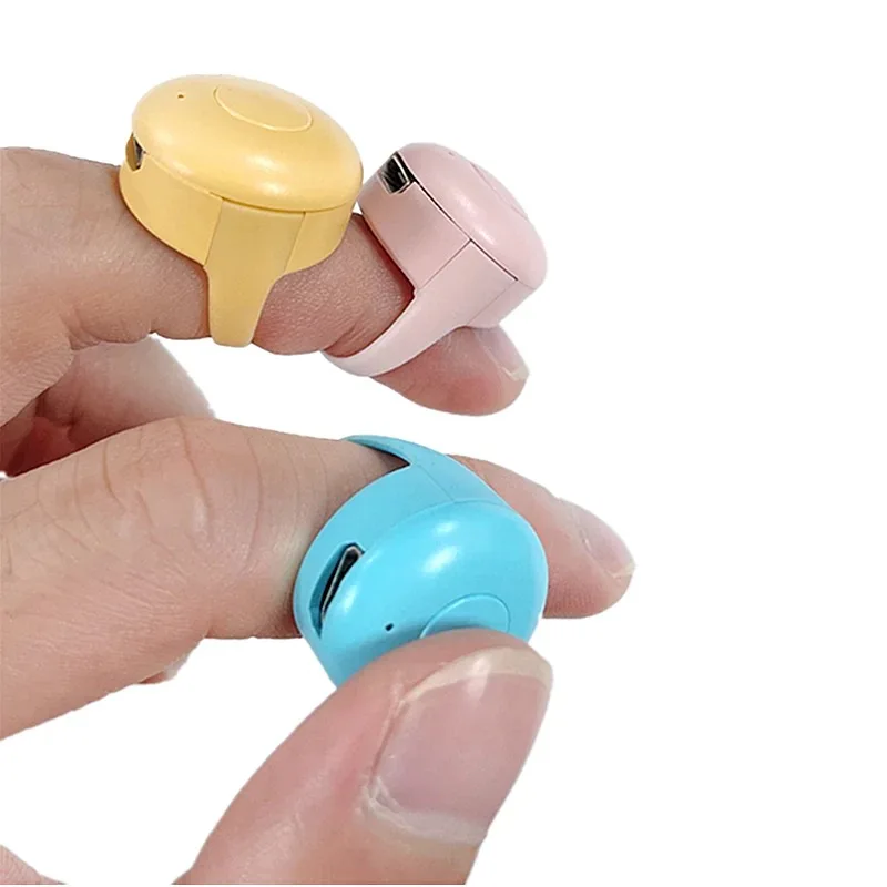 Bluetooth-compatible fingertip Mobile Phone Remote Control Ring Automatic Page Browsing Liker Phone Video Controller Ring Device