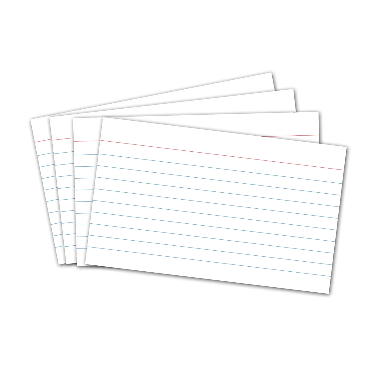 

210pcs Ruled Record Cards Line-Ruled Index Cards For Writing Organizing Notes White Paper Suitable For Fountain Pens Roller Ball