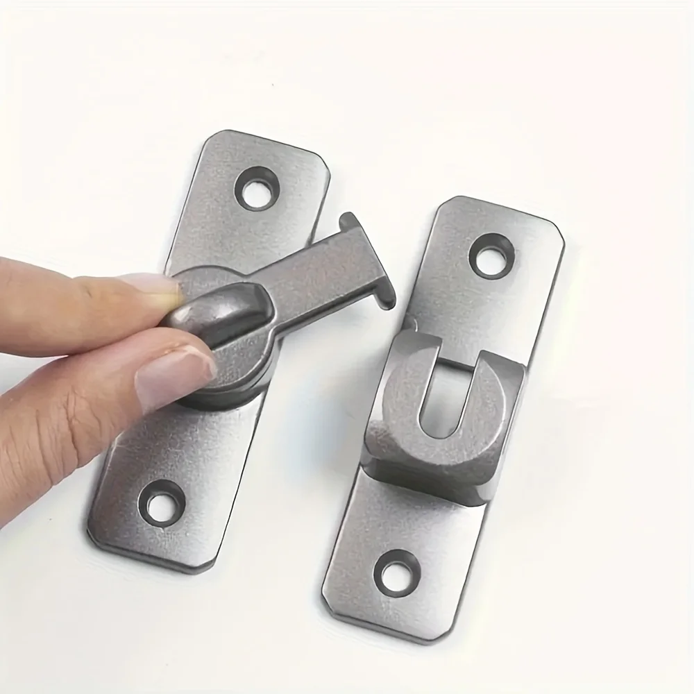 90 درجة نافذة أدراج أقفال خزانة الفولاذ المقاوم للصدأ هوك مزلاج باب الحظيرة مزلاج الترباس السنانير انزلاق بوابة أبازيم الأجهزة #3