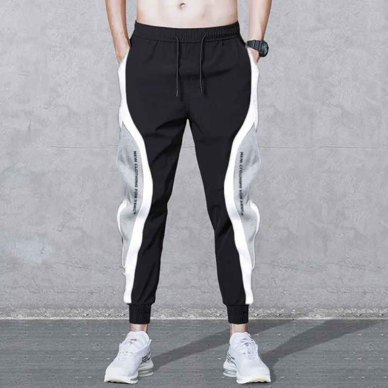 2025년 봄/가을 남성 스포츠웨어 바지, 남성 루즈 레깅스, 패치워크 조깅 트레이닝 캐주얼 바지, 패셔너블 바지